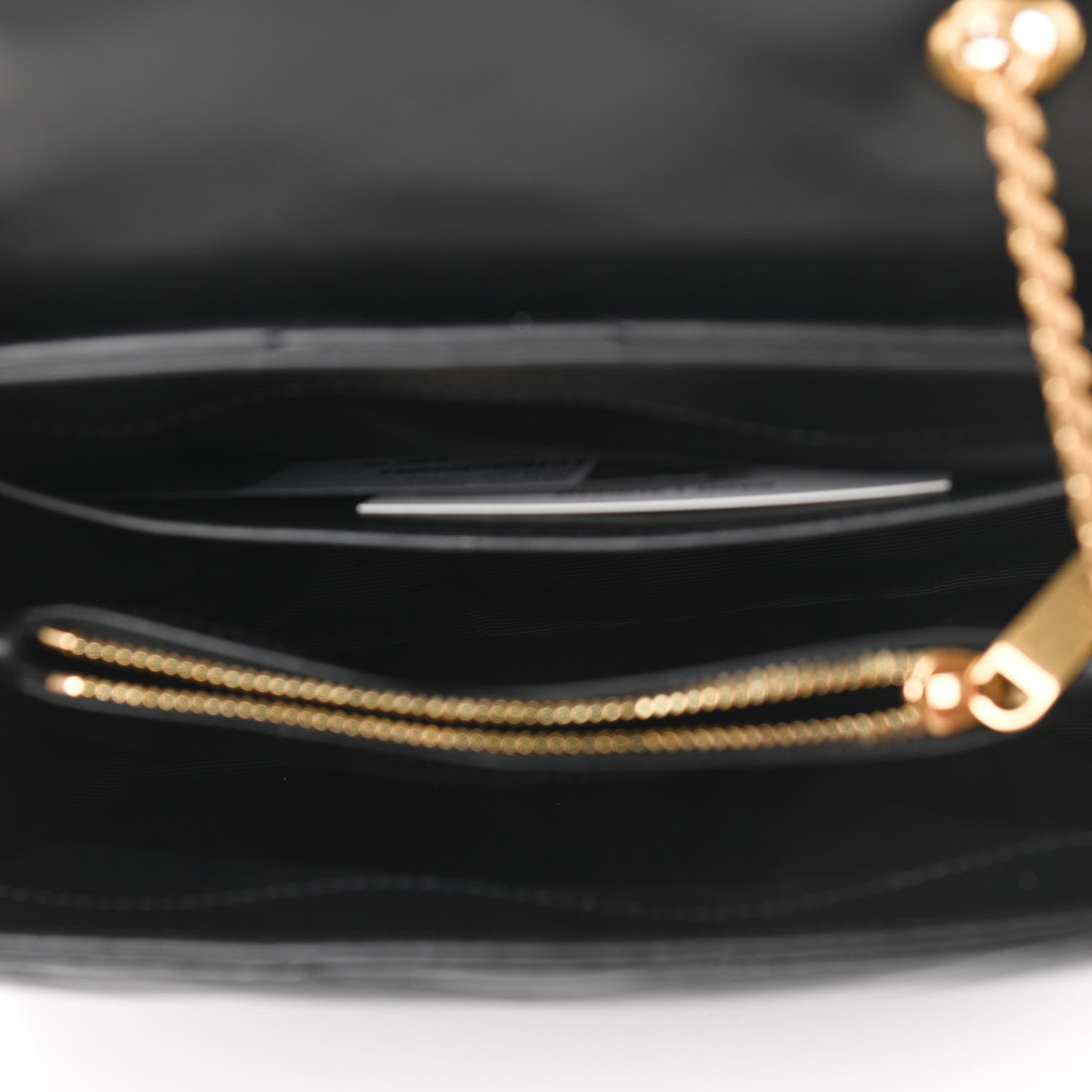 Saint Laurent Calfskin Y Quilted Monogram Small Loulou Chain Satchel Black 4 of 10