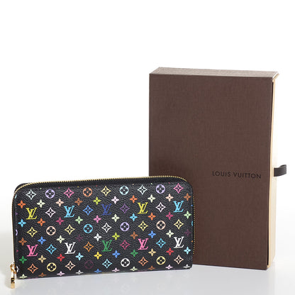 Louis Vuitton Monogram Multicolor Zippy Wallet Black Violet 8 of 8