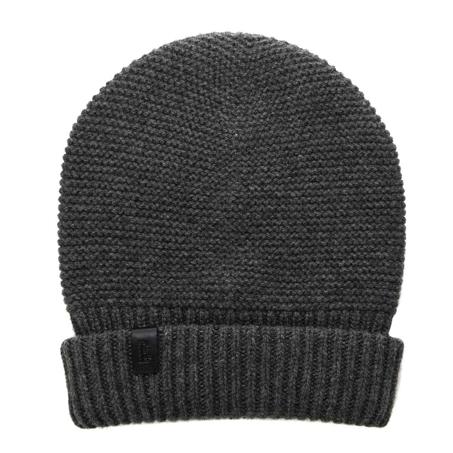 Cashmere Knit Boston Beanie Hat L Gris Chine