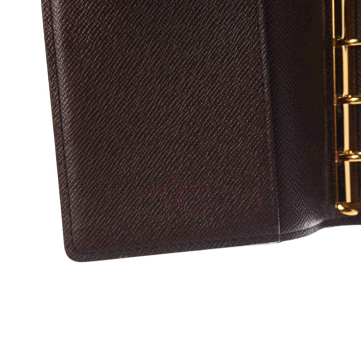 Louis Vuitton Damier Ebene Small Ring Agenda Cover 6 of 7