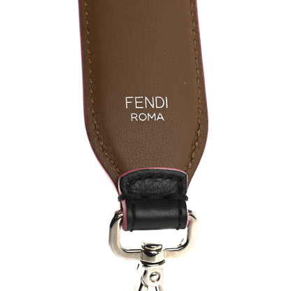 Fendi Vitello Dolce Plexiglass Bi-Color Studded Strap You Black Brownie Multicolor 4 of 8