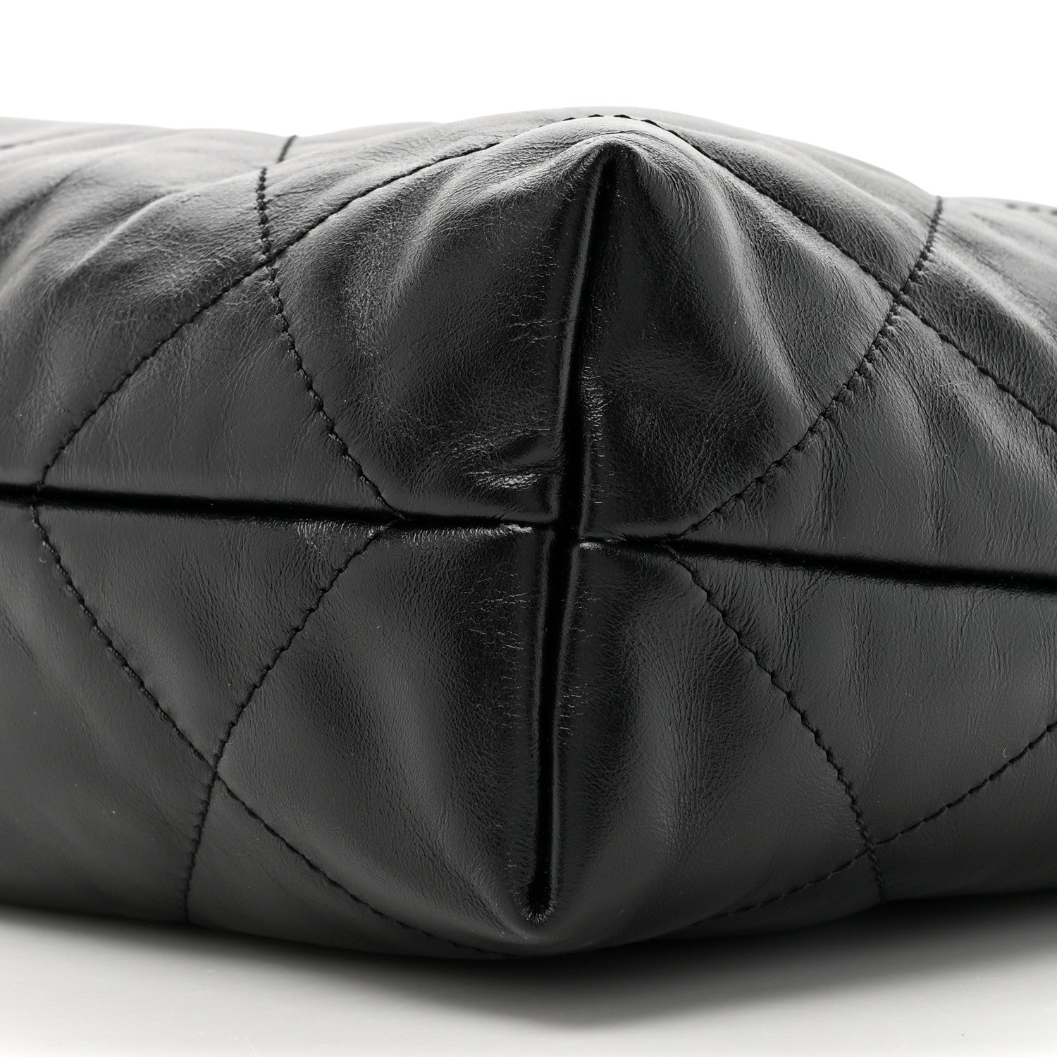 Chanel Shiny Calfskin Quilted Small Chanel 22 Black 11 of 12