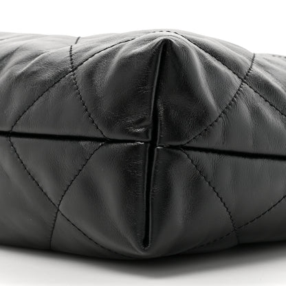 Chanel Shiny Calfskin Quilted Small Chanel 22 Black 11 of 12