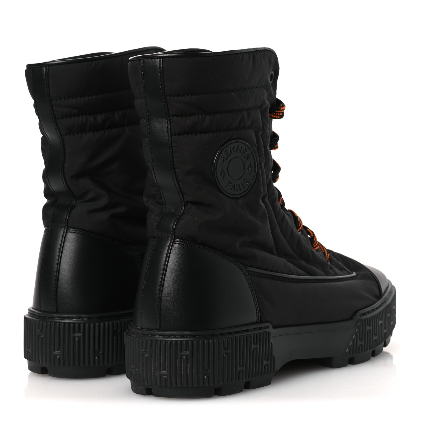 Calfskin Parachute Fresh Ankle Boots 40.5 Black
