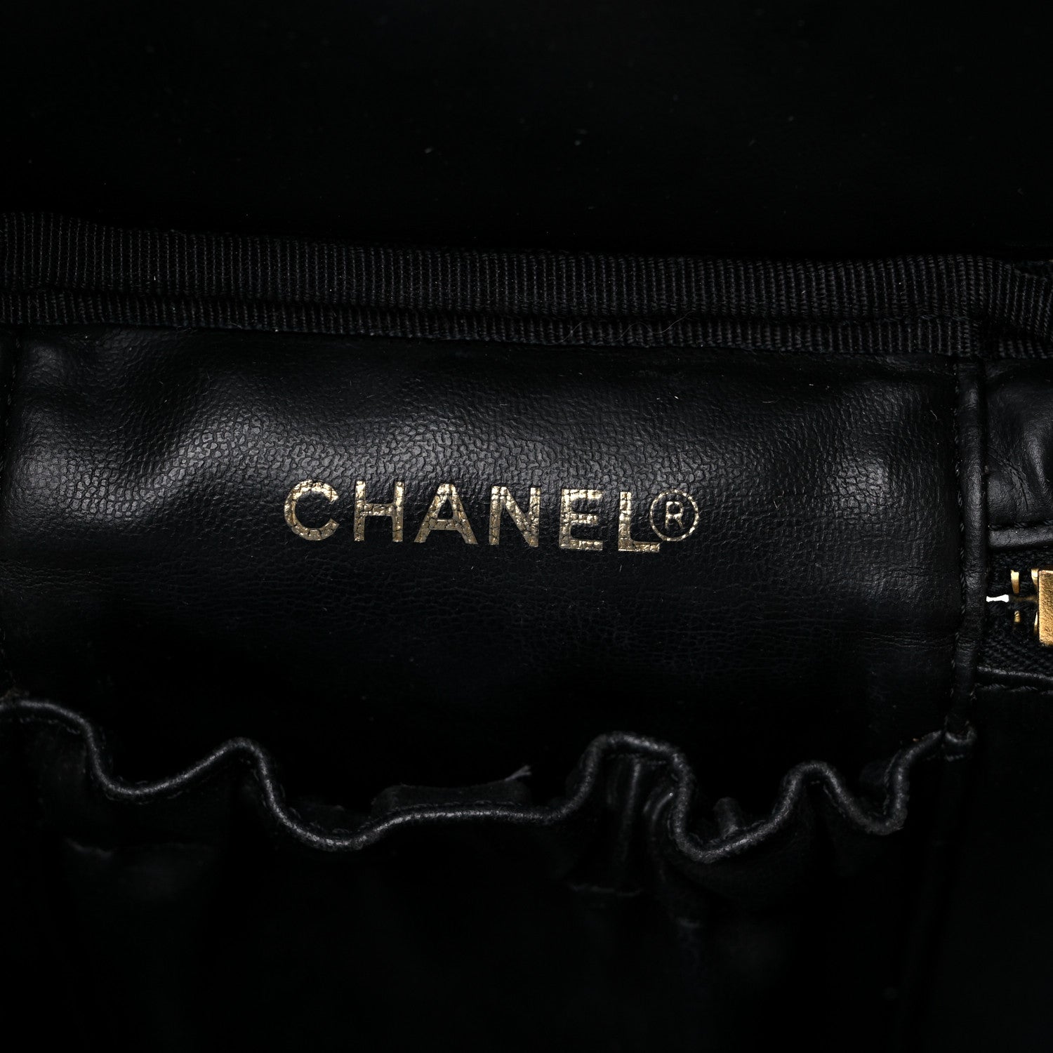 Chanel Caviar Vanity Cosmetic Case Black 6 of 16