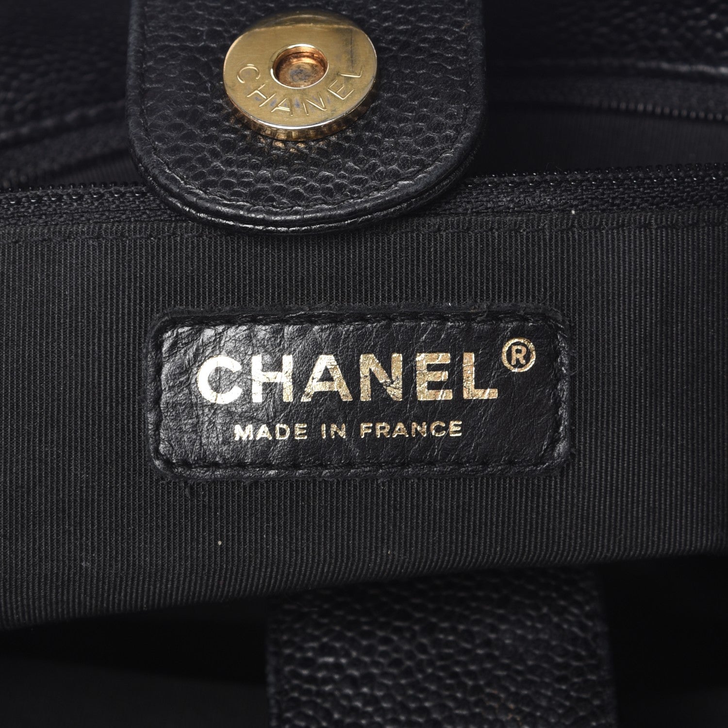 Chanel Caviar Quilted Petit Shopping Tote PST Black 6 of 11