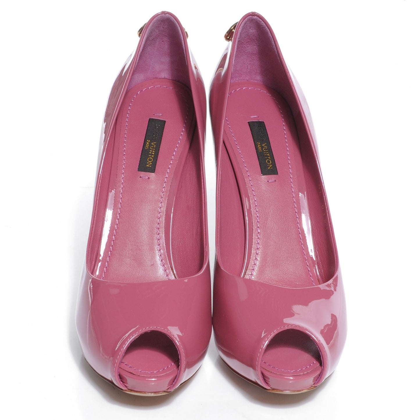 Patent Leather Oh Really Peep Toe Pumps 37.5 Pink