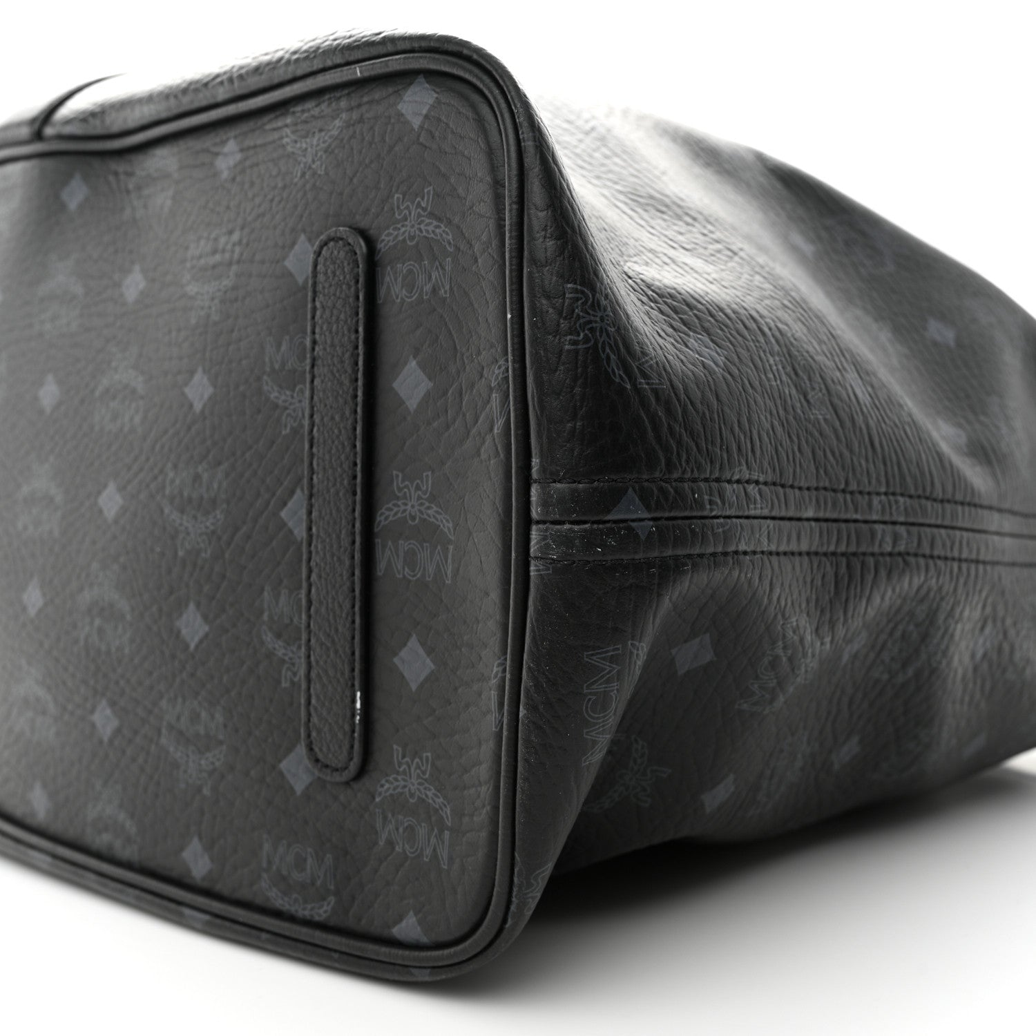 MCM Visetos Large Liz Reversible Shopper Tote Black 11 of 16