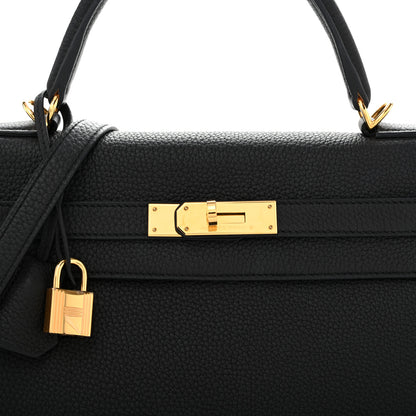 Hermes Togo Kelly Retourne 32 Black 8 of 12