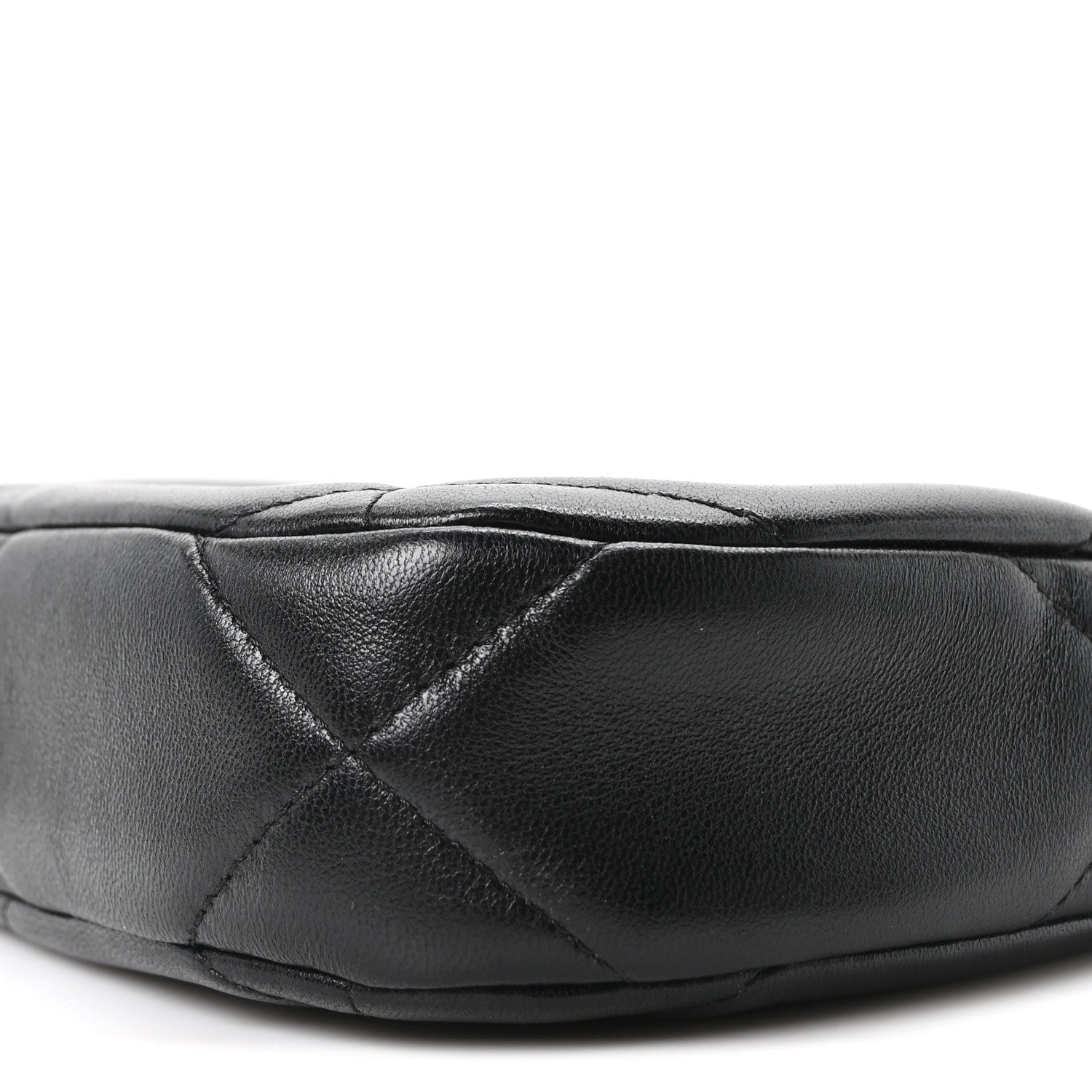 Chanel Lambskin Quilted Chanel 19 Hobo Clutch With Chain Black 10 of 10