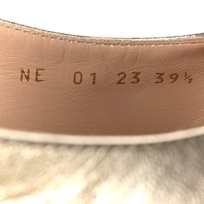 Christian Dior Laminated Lambskin Captured Mules 39.5 Pale Gold 9 of 10