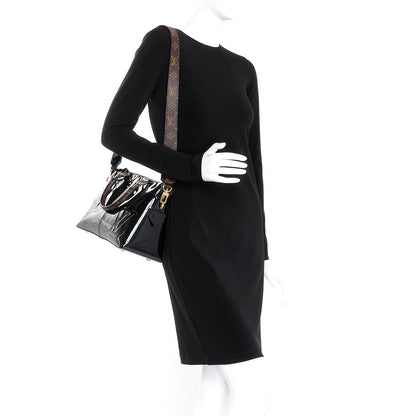 Louis Vuitton Patent Calfskin Miroir Tote Black 2 of 9