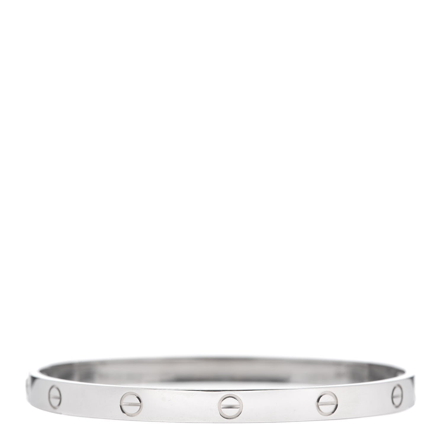 Cartier 18K White Gold LOVE Bracelet 21 3 of 7