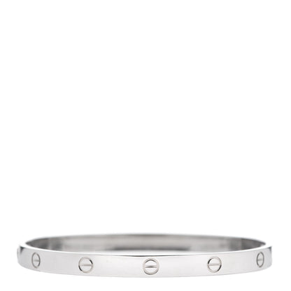 Cartier 18K White Gold LOVE Bracelet 21 3 of 7
