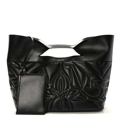 Alexander McQueen Calfskin Quilted Large The Bow Bag Black 1 of 9