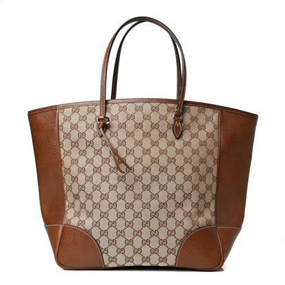 Gucci Monogram Medium Bree Zippered Tote Beige Tabacco 1 of 13