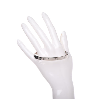 Cartier 18K White Gold LOVE Bracelet 20 2 of 4