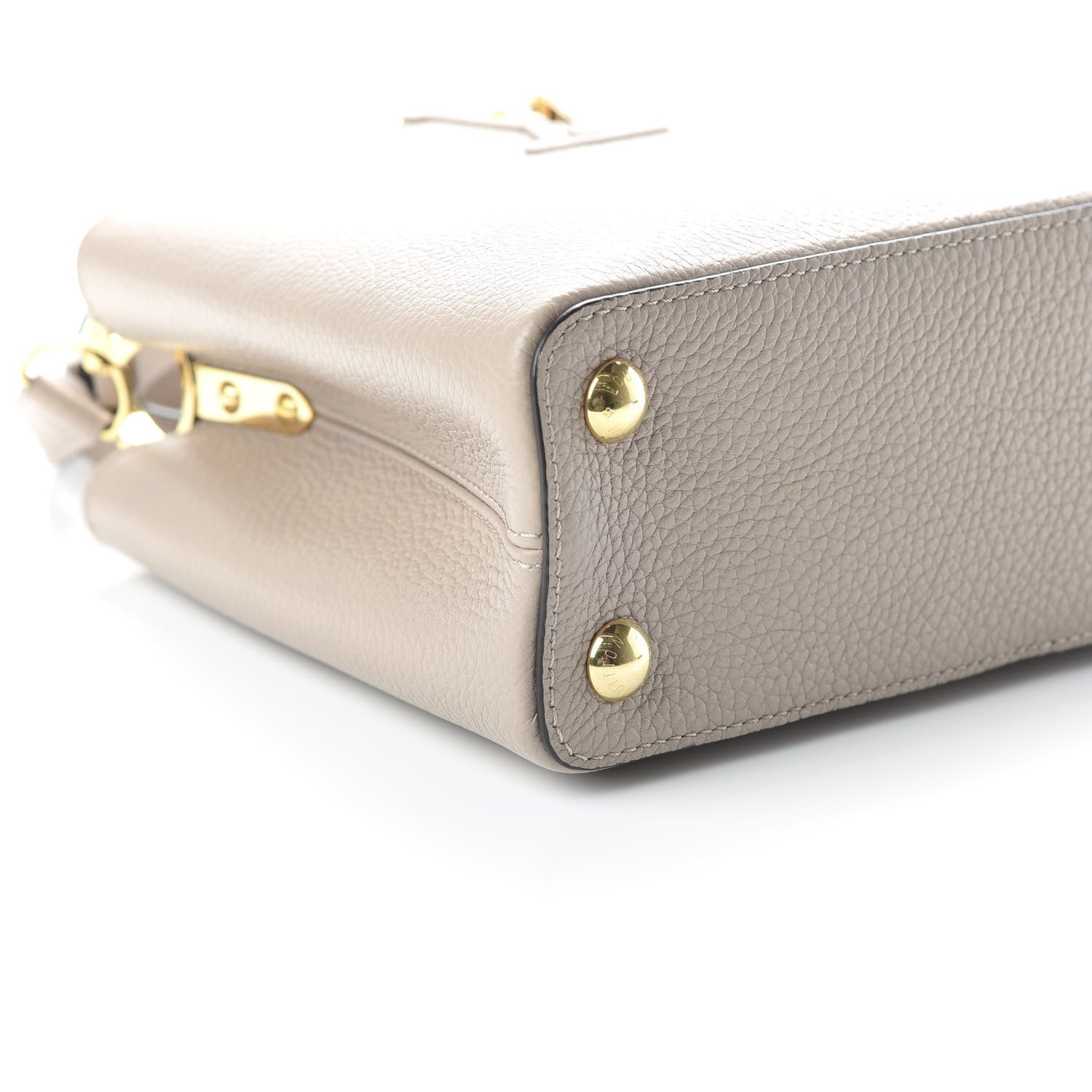 Louis Vuitton Taurillon Capucines BB Galet 6 of 9