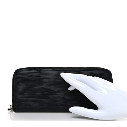 Louis Vuitton Epi Clemence Wallet Black 2 of 7