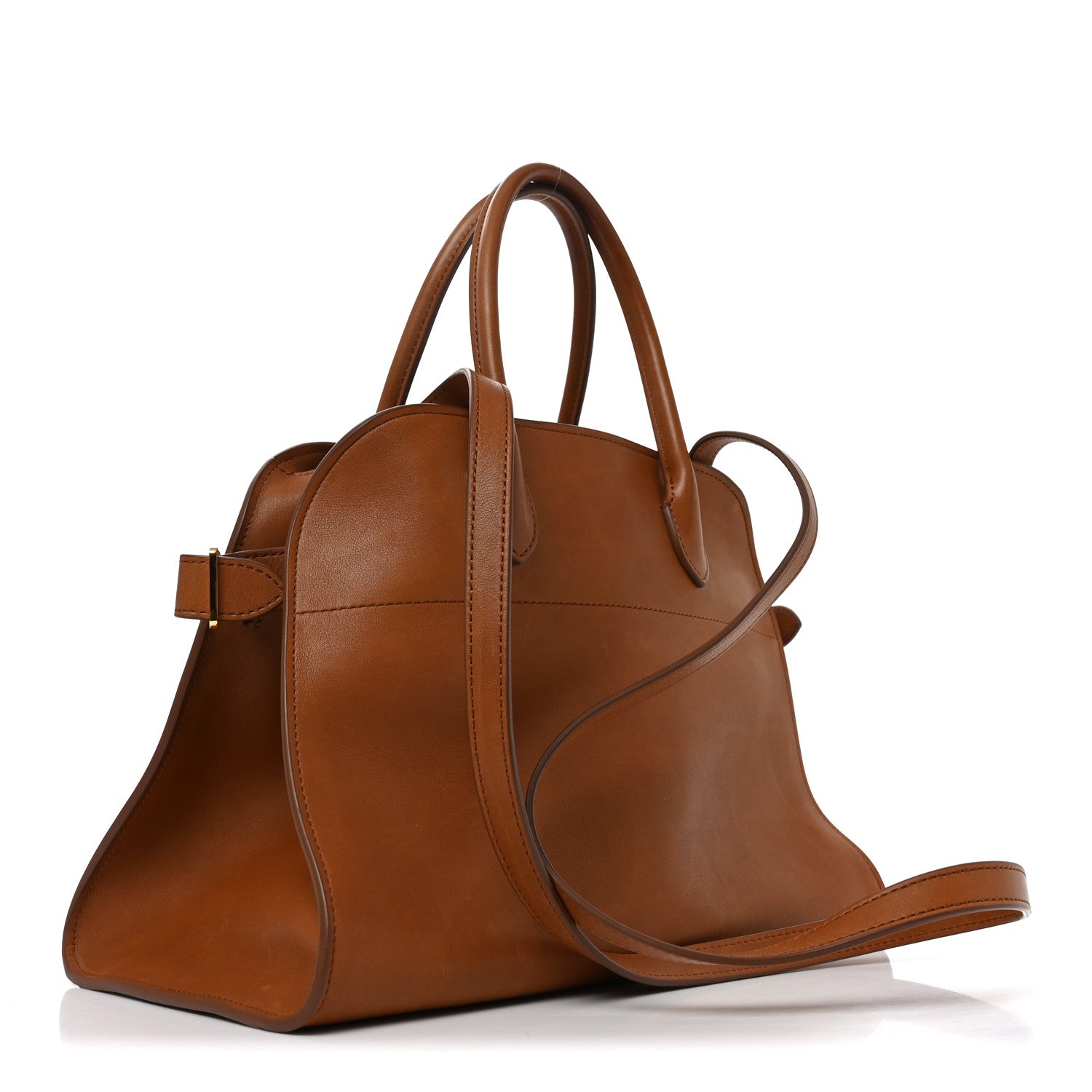 The Row Polished Saddle Calfskin Soft Margaux 12 Cuir 2 of 8