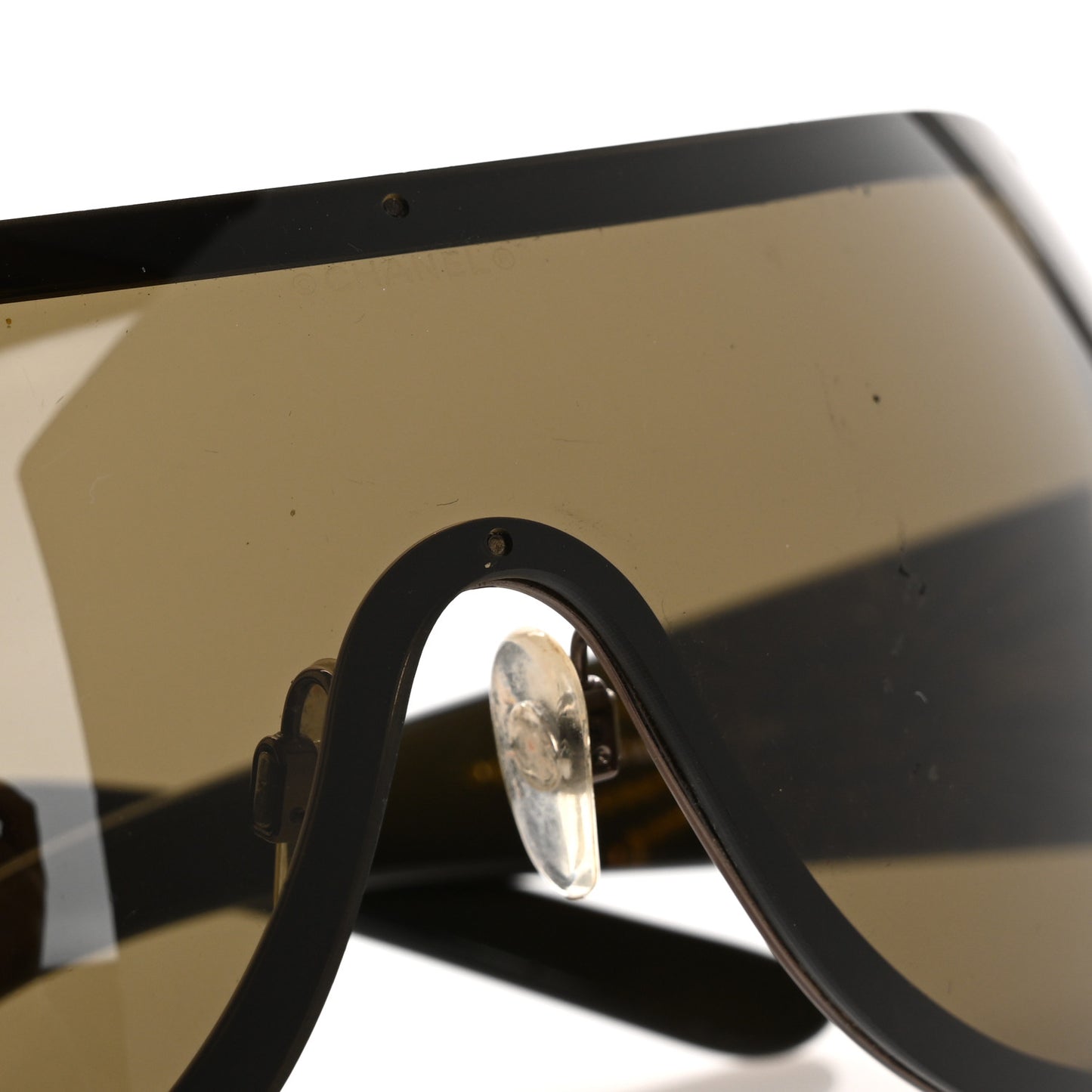 Shield Crystal CC Logo Sunglasses 4148-B Brown