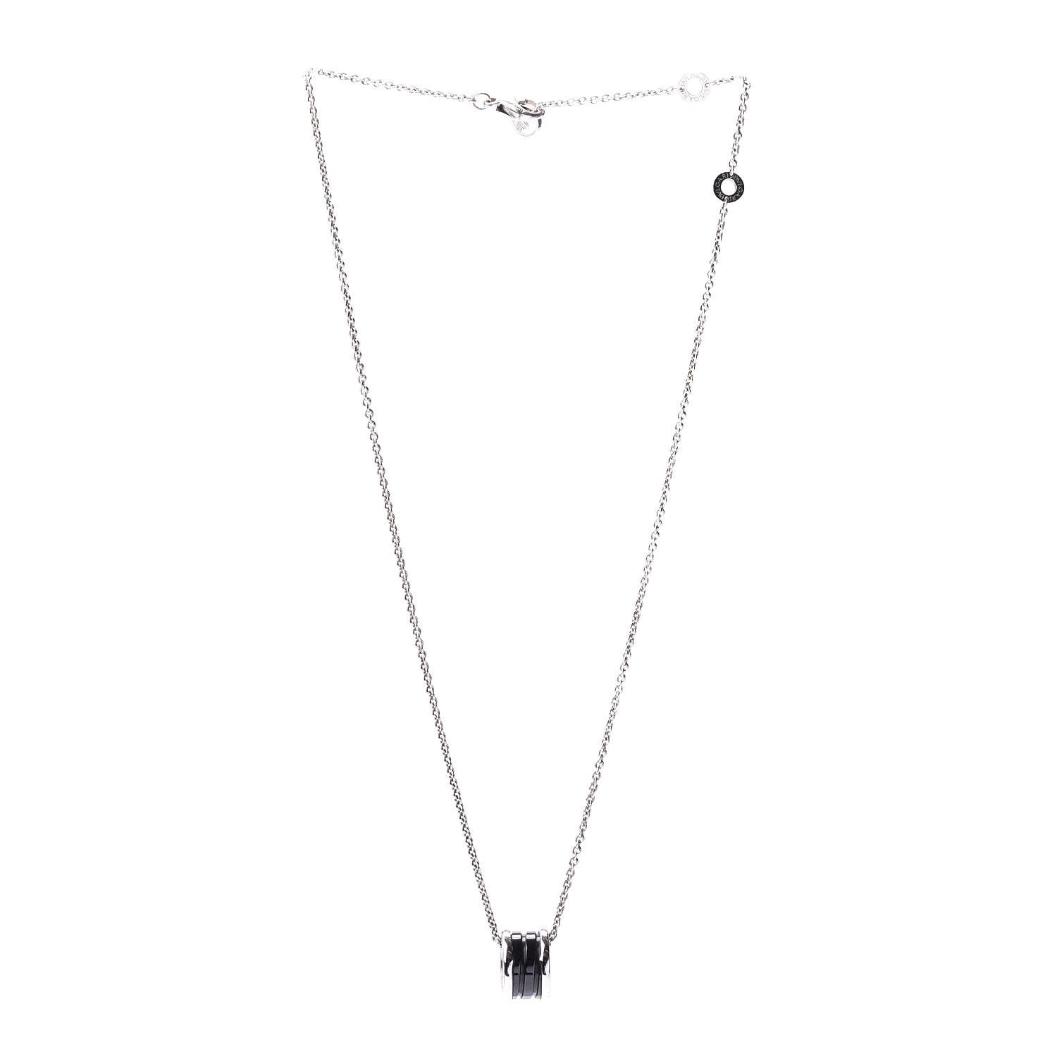 Bulgari Sterling Silver Ceramic Save The Children Pendant Necklace 3 of 4