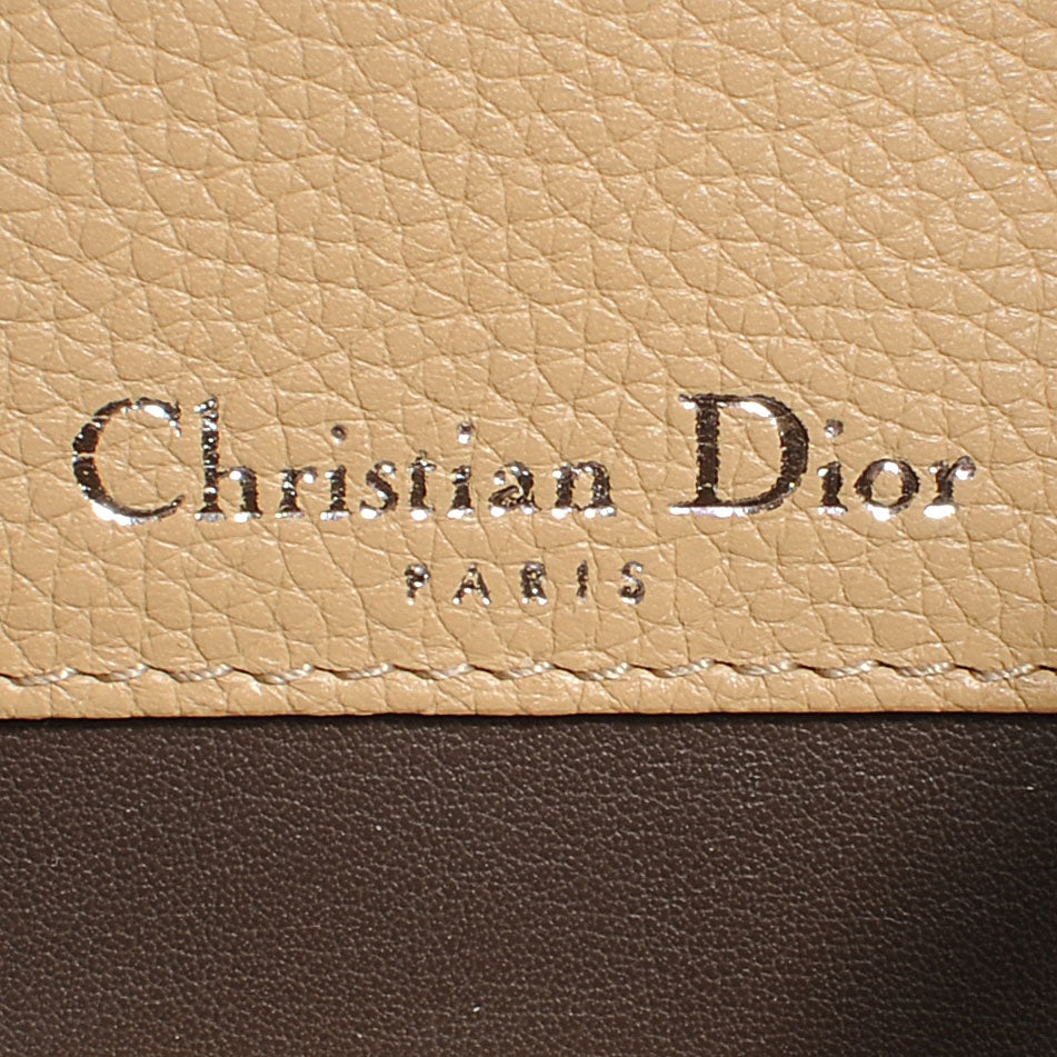 Christian Dior Grained Calfskin Bar Tote Camel 7 of 10