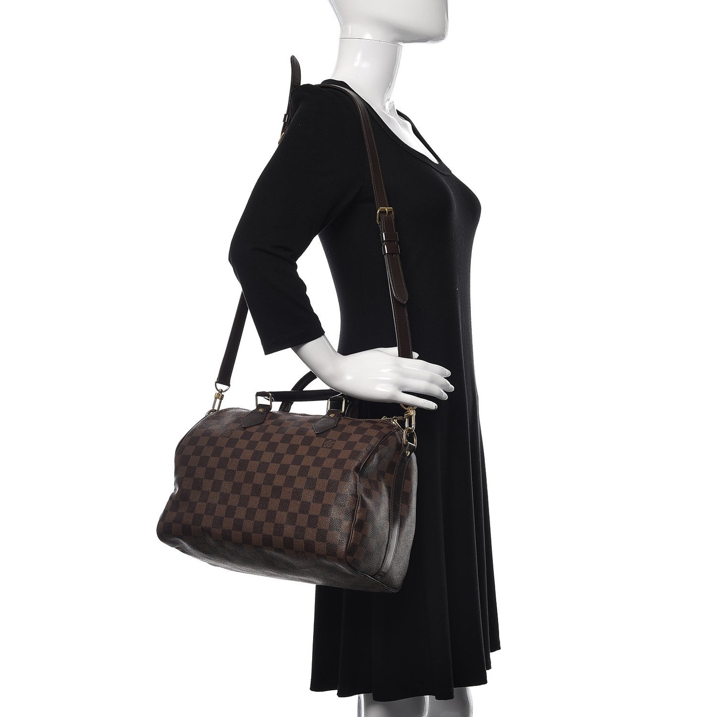 Damier Ebene Speedy Bandouliere 30