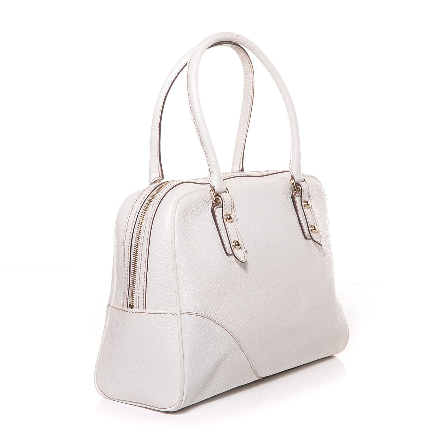 Gucci Leather Hasler Boston White 3 of 7