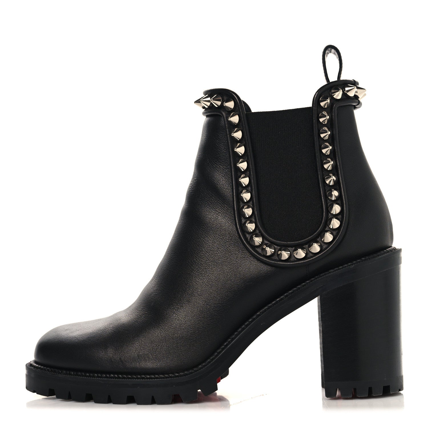 Christian Louboutin Nappa Spiked Capahutta 70 Chelsea Boots 40 Black 1 of 9