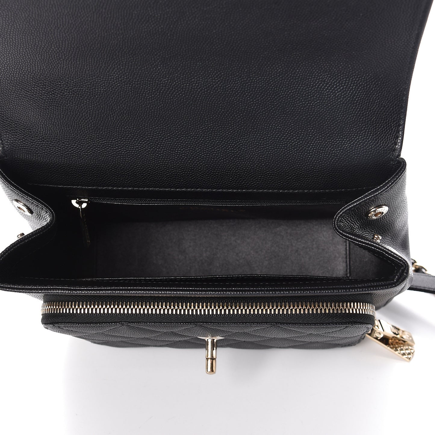 Caviar Quilted Medium Business Affinity Flap Black