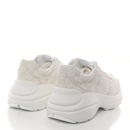 Gucci GG Supreme Monogram Womens Rhyton Sneakers 36.5 White 4 of 8