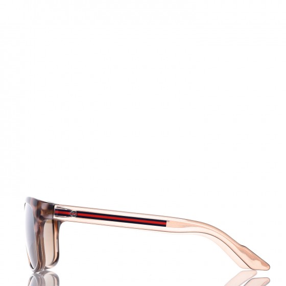 GG Bio-Based Frame Rectangle Web Sunglasses 3709/S Havana