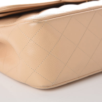 Chanel Caviar Quilted Jumbo Double Flap Beige Clair 14 of 15