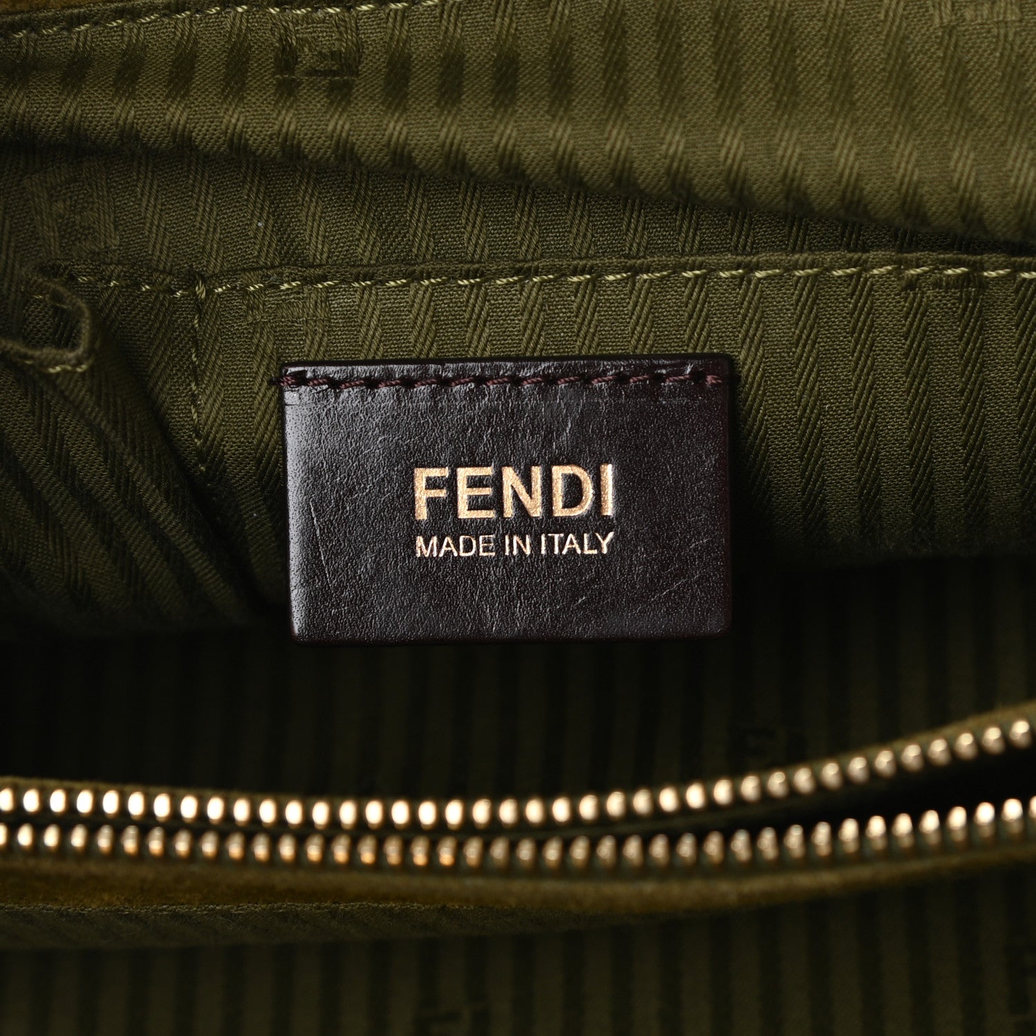 Fendi Vitello Elite Flamingo Regular 2Jours Tote Oliva 6 of 9