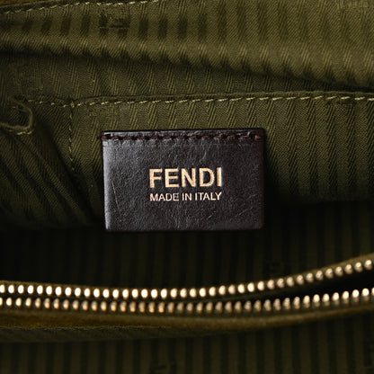 Fendi Vitello Elite Flamingo Regular 2Jours Tote Oliva 6 of 9