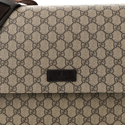 Gucci GG Plus Monogram Messenger Diaper Bag Dark Brown 9 of 14