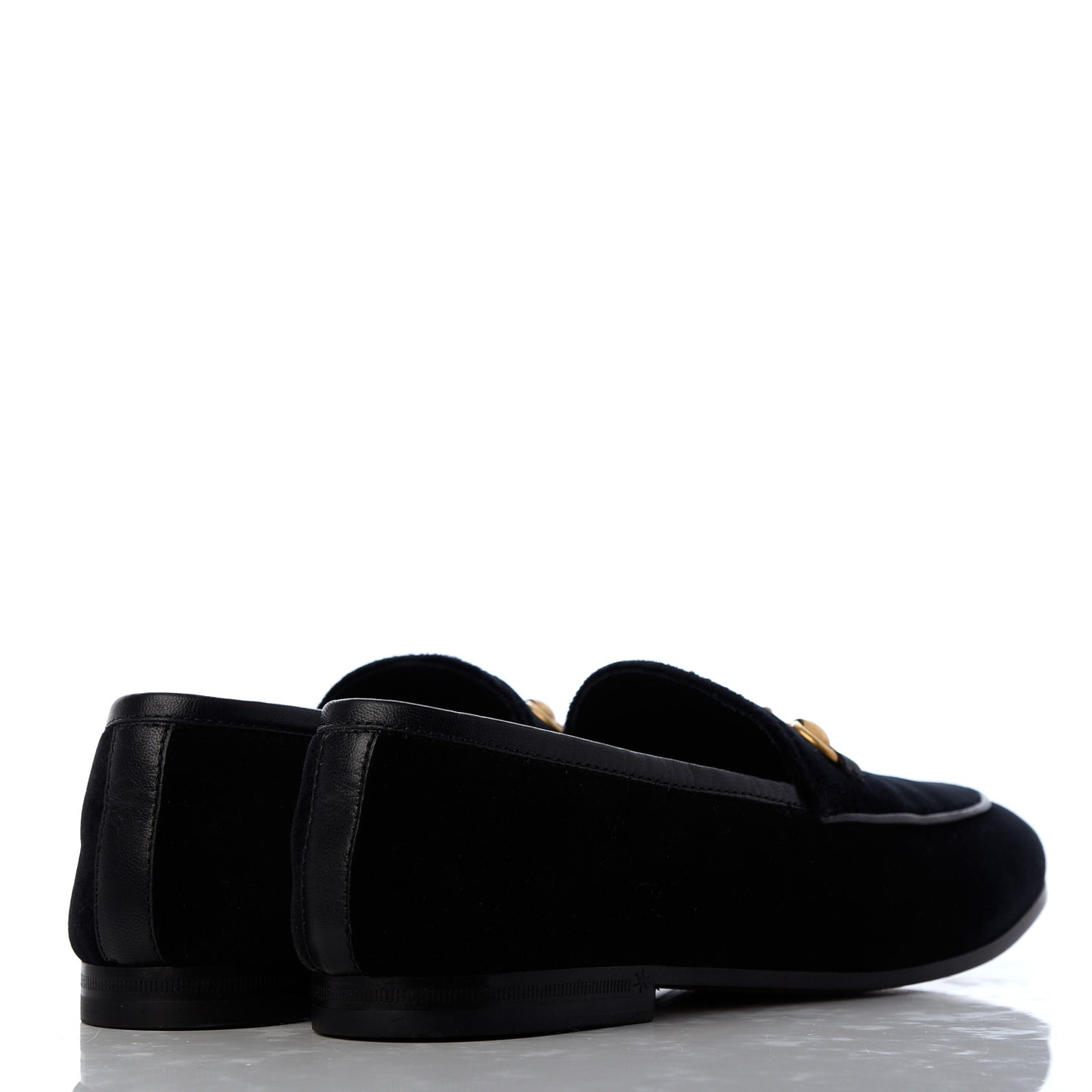Velvet Horsebit Womens Jordaan Loafers 36 Black