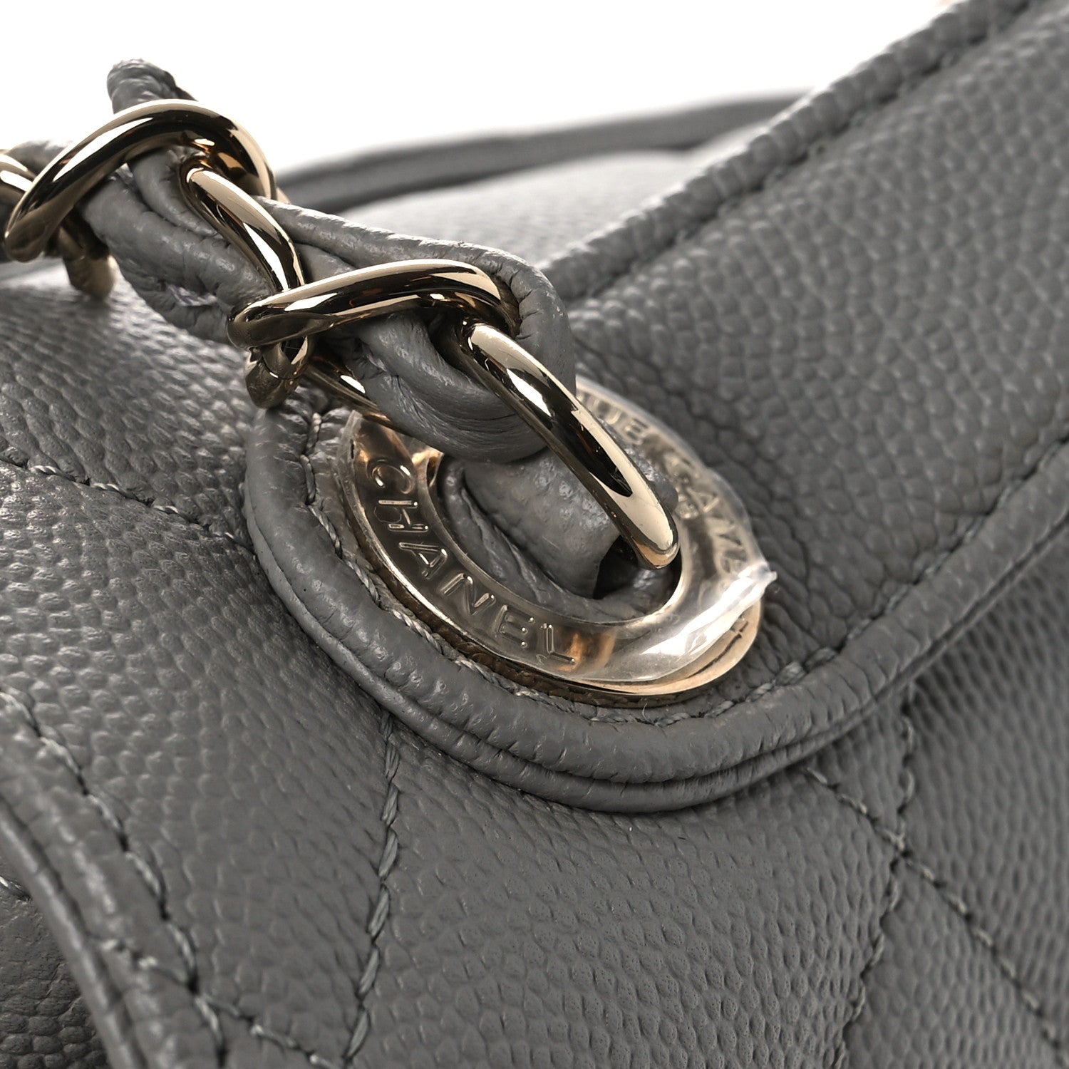 Chanel Caviar Quilted Medium Business Affinity Flap Grey 11 of 13