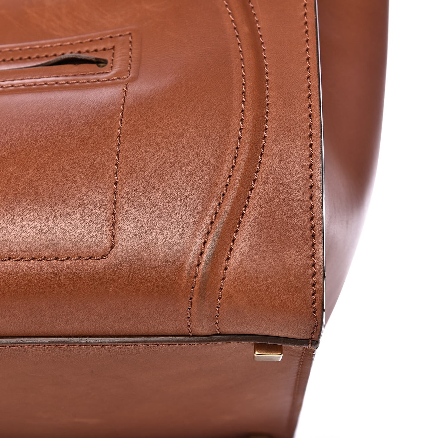 Natural Calfskin Medium Phantom Luggage Tan