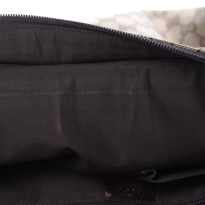 Gucci Monogram Web Medium Flat Messenger Bag Brown 17 of 17