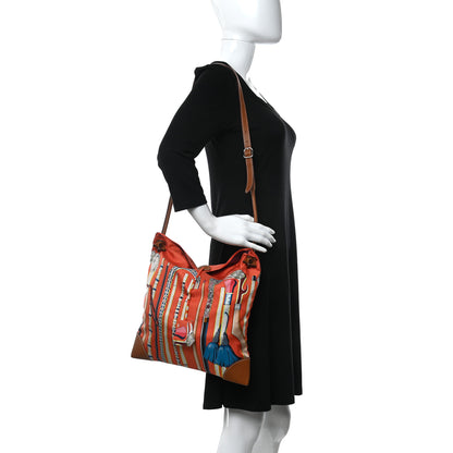Hermes Silk Les Cannes Silky City 33 Bag Orange 2 of 11