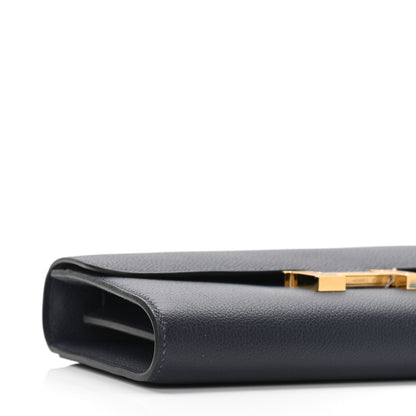 Hermes Evercolor Constance Wallet To Go Bleu Nuit 9 of 11