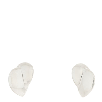 Tiffany Sterling Silver Frank Gehry Folded Heart Earrings 1 of 4