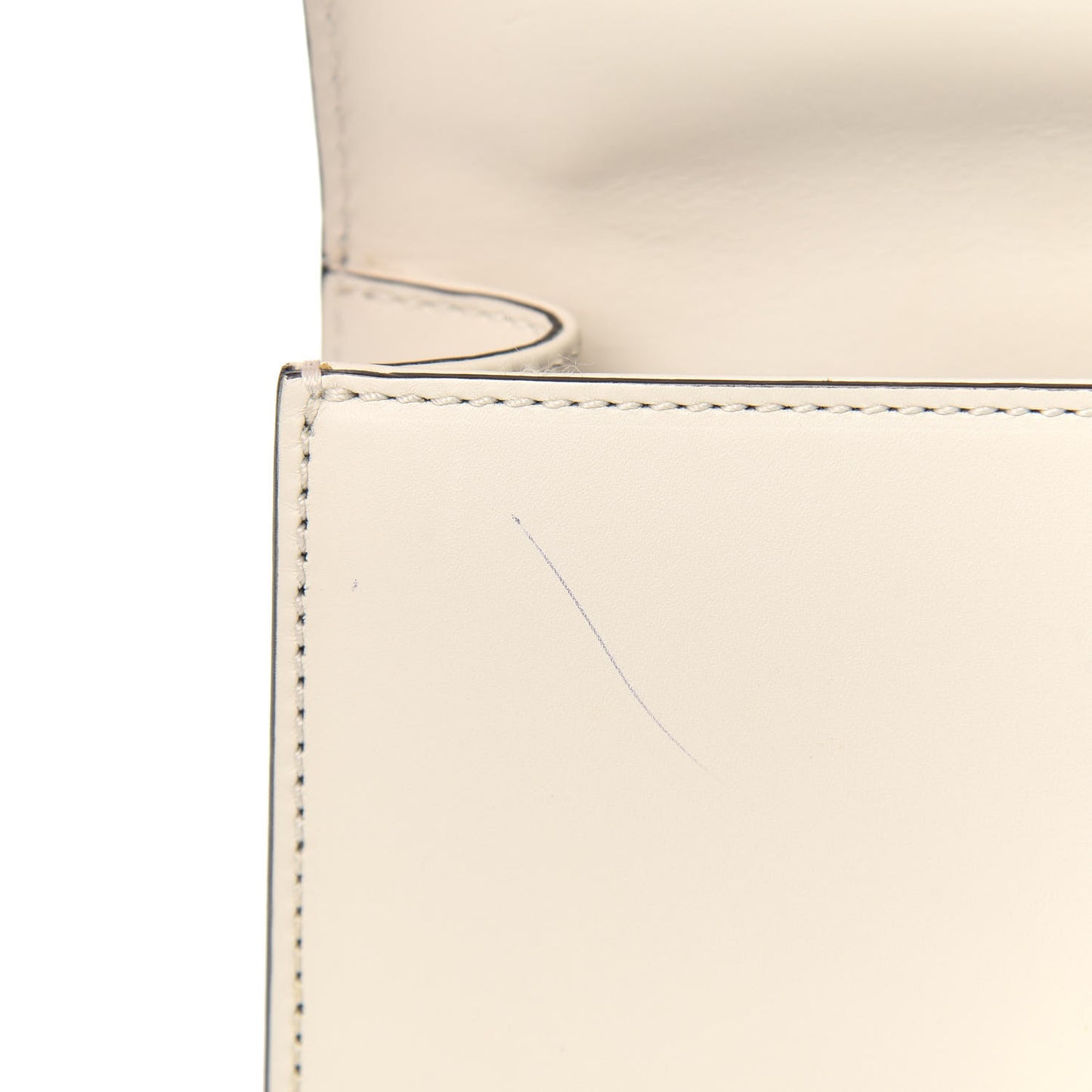 Calfskin Mini Sylvie Chain Shoulder Bag White