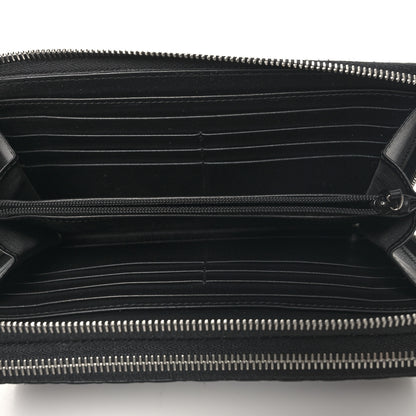 Gucci Microguccissima Zip Around Top Handle Travel Wallet Black 5 of 12