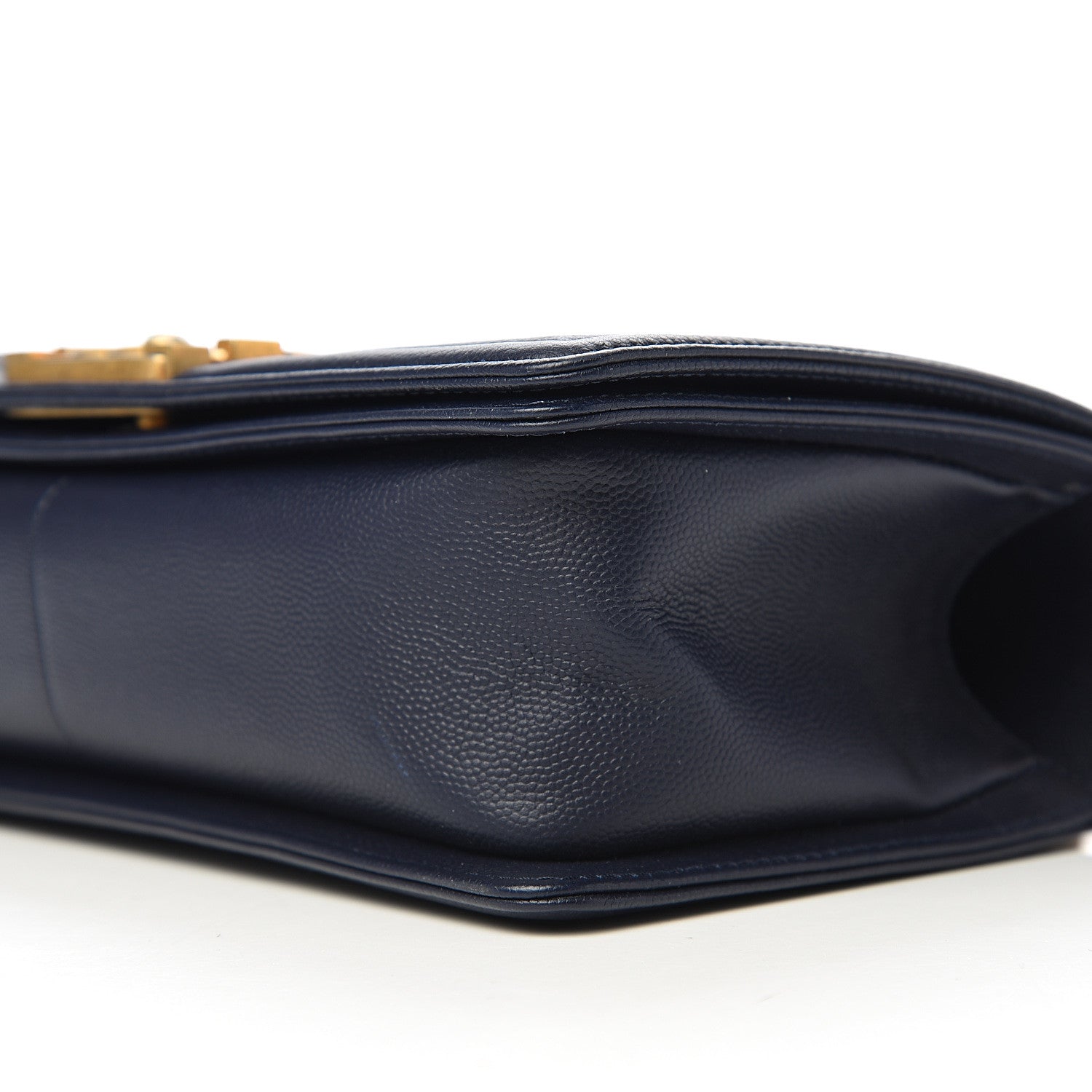 Chanel Caviar Quilted Medium Boy Flap Dark Blue 9 of 10
