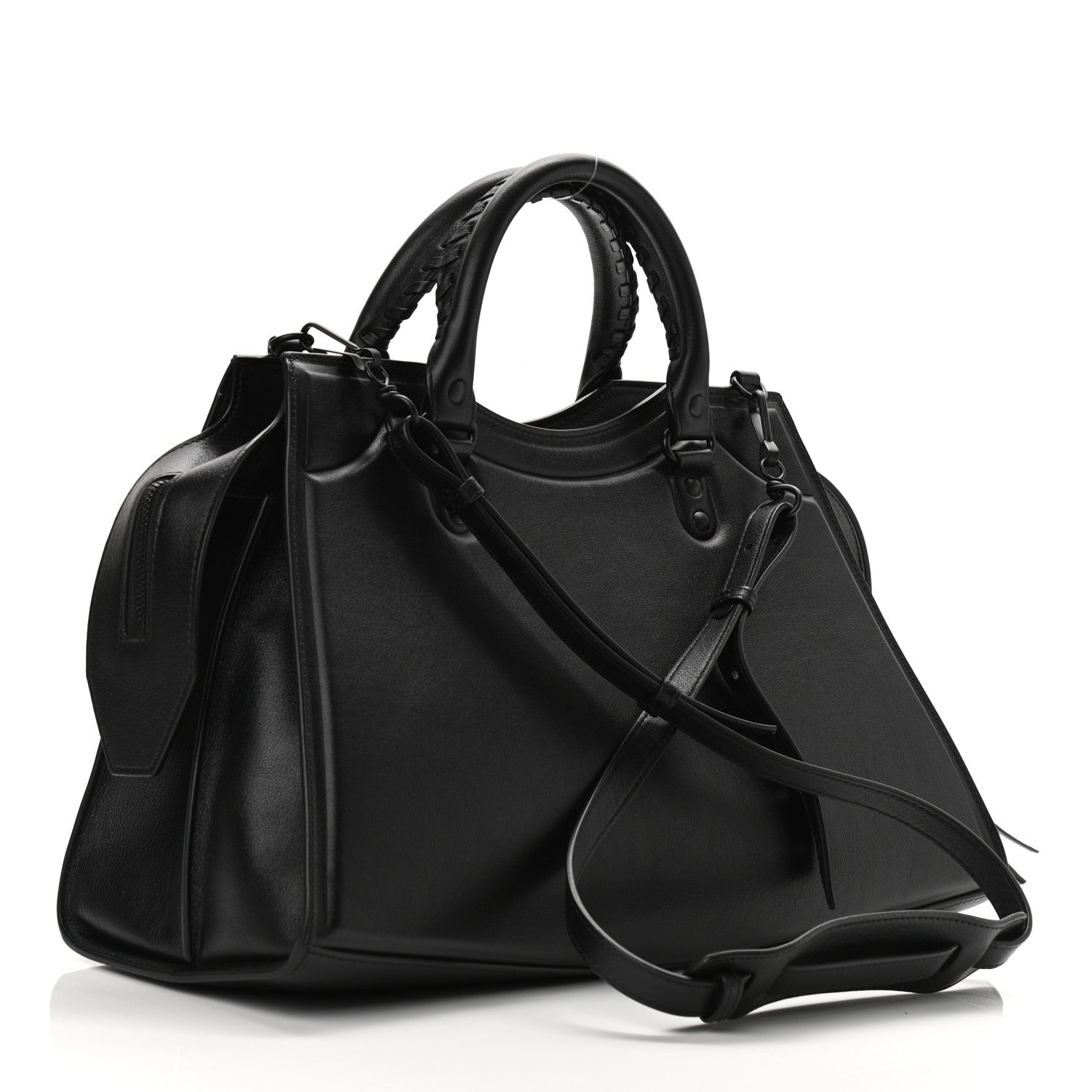 Balenciaga Cake Calfskin Tonal Hardware Neo Classic City Black 3 of 9