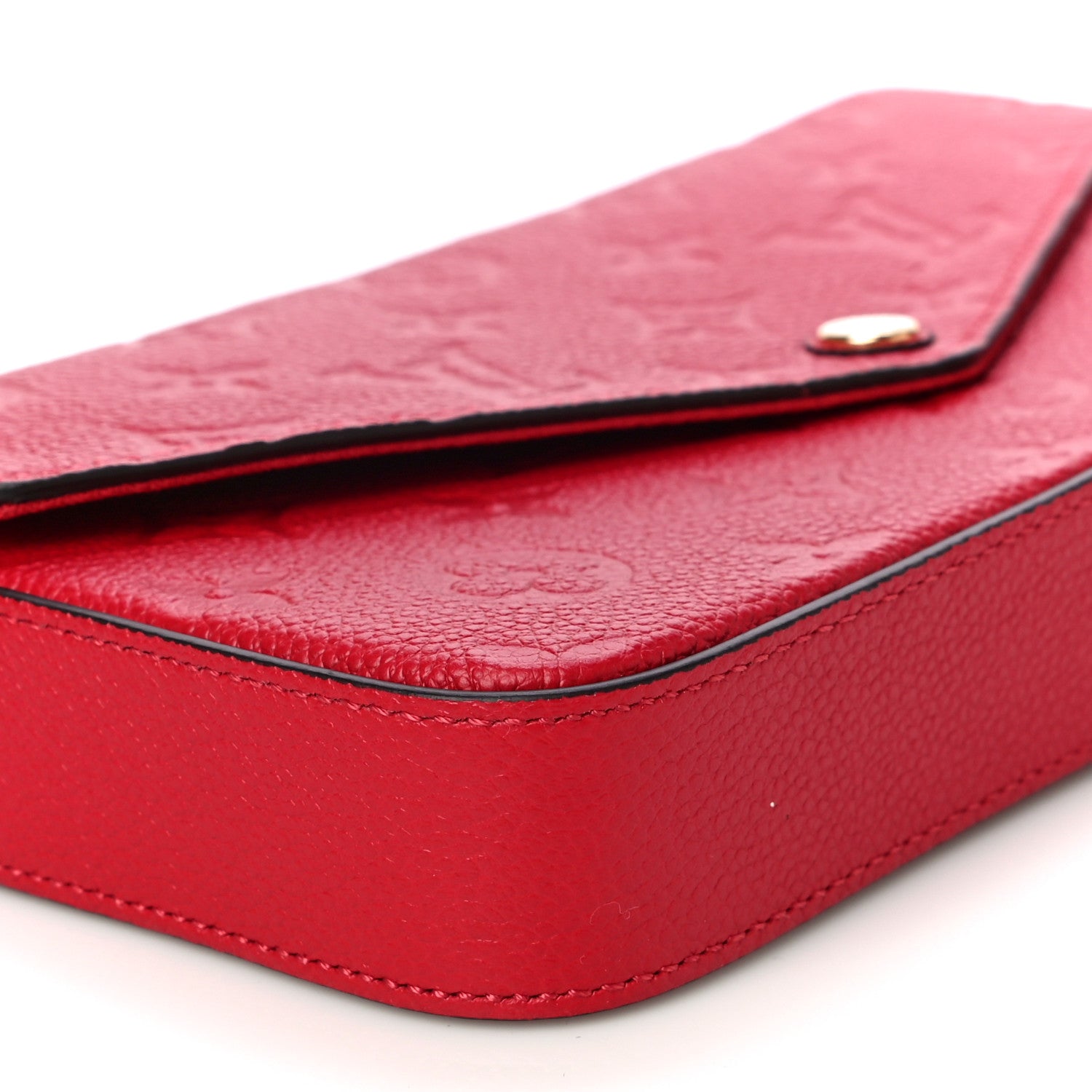 Louis Vuitton Empreinte Pochette Felicie Chain Wallet Scarlet 7 of 10