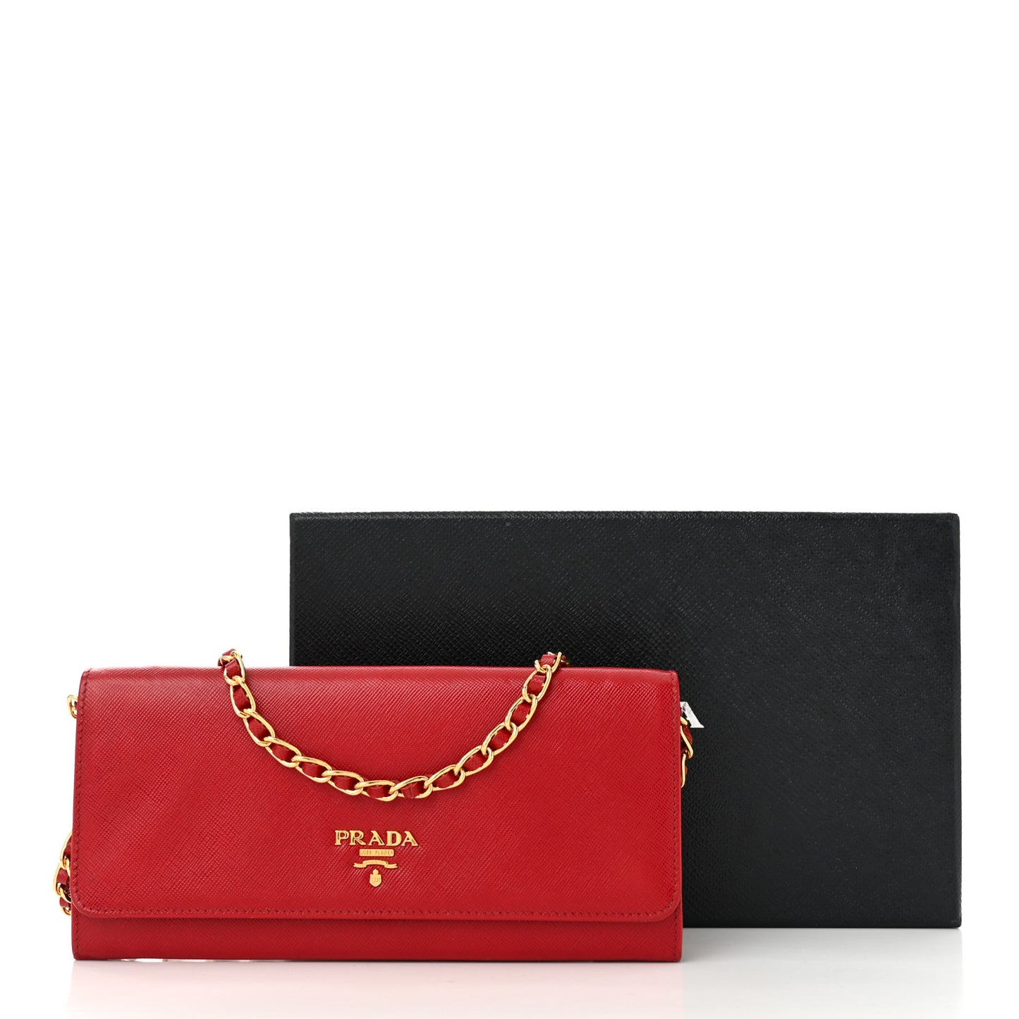 Saffiano Wallet on Chain Fuoco